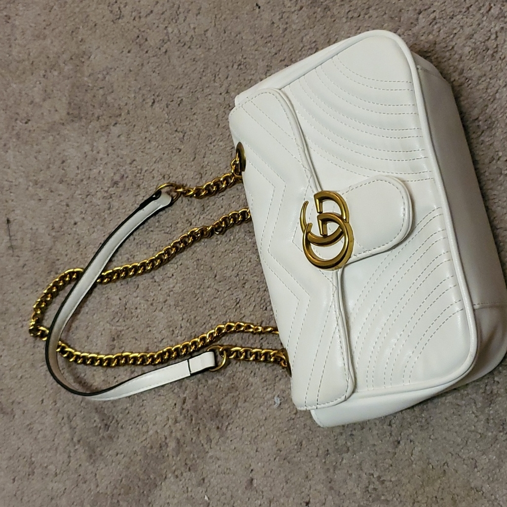 White and gold bag- read description